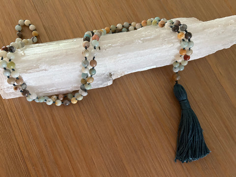 Amazonite Mala