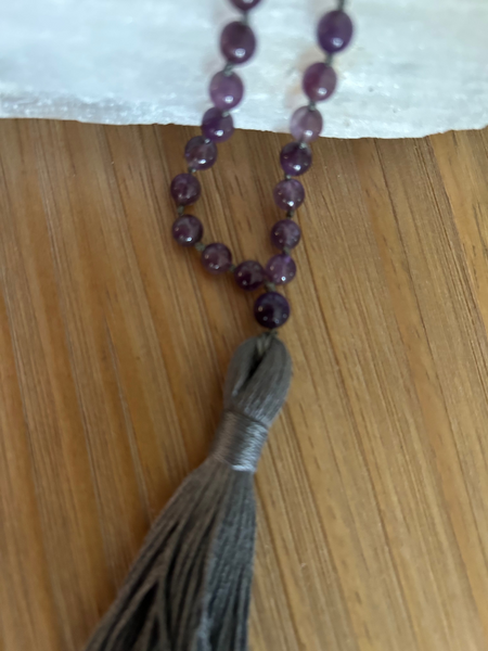 Amethyst and Fluorite Mala