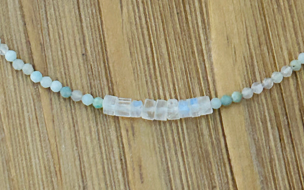 Amazonite & Moonstone Necklace