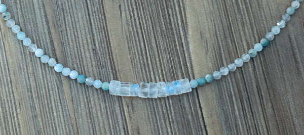 Amazonite & Moonstone Necklace